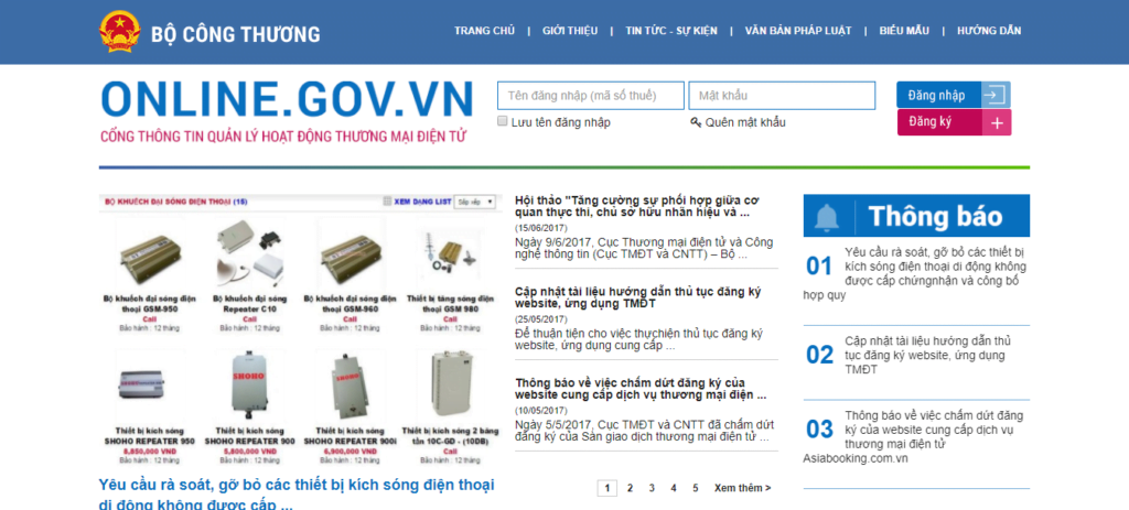Dịch Vụ Đăng Ký Website Với Bộ Công Thương Tại WEB CHUẨN Uy Tín Nhất TP.HCM 2 dịch vụ đăng ký website với bộ công thương