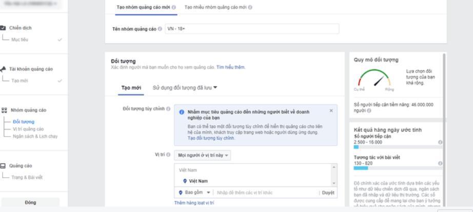 hướng dẫn chạy quảng cáo facebook 2020 nhắm mục tiêu quảng cáo