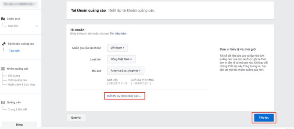 hướng dẫn chạy quảng cáo facebook 2020 tài khoản quảng cáo