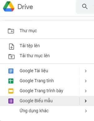 cách tạo google form chuyên nghiệp