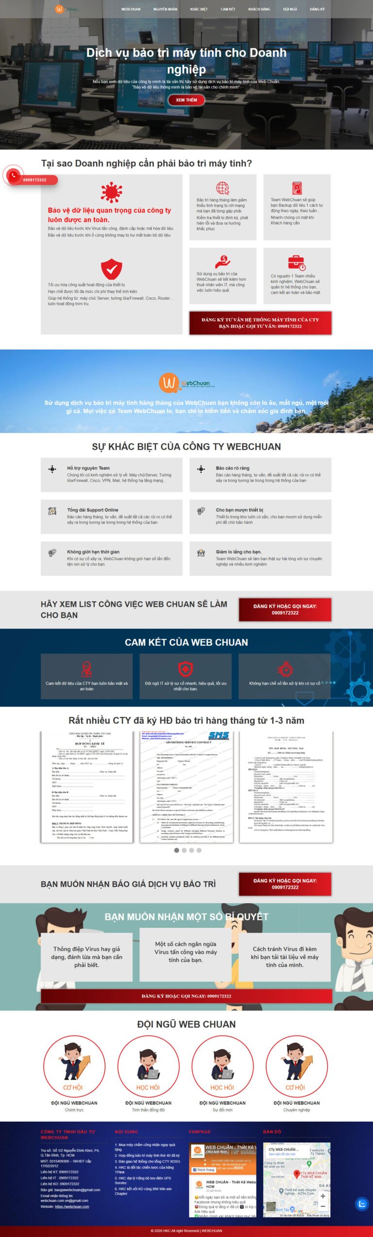 Landing page bao tri PC