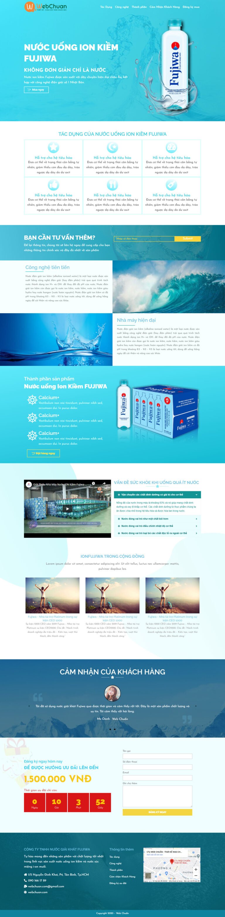 Landing page nuoc ion PC