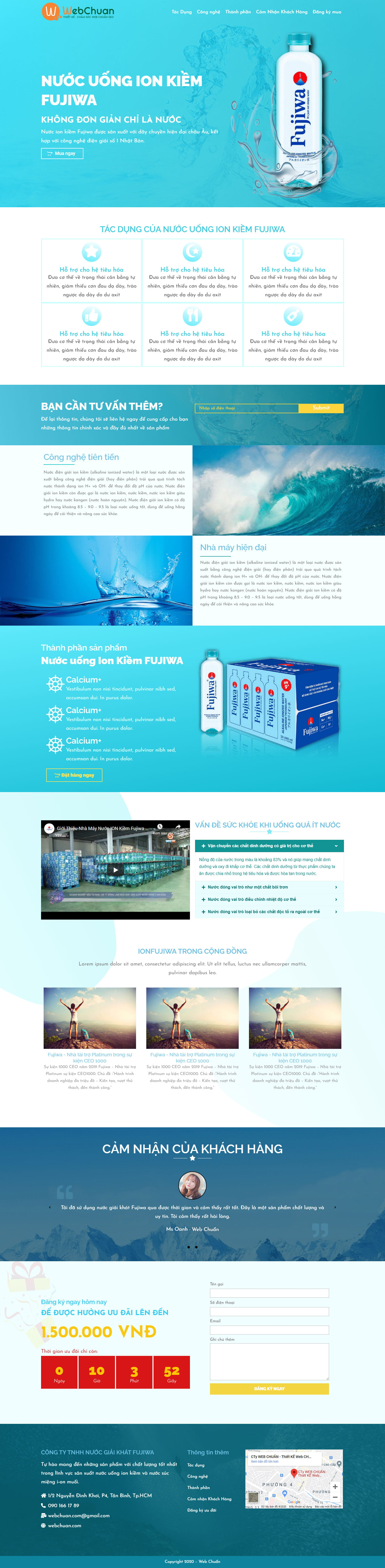 Landing page nuoc ion PC