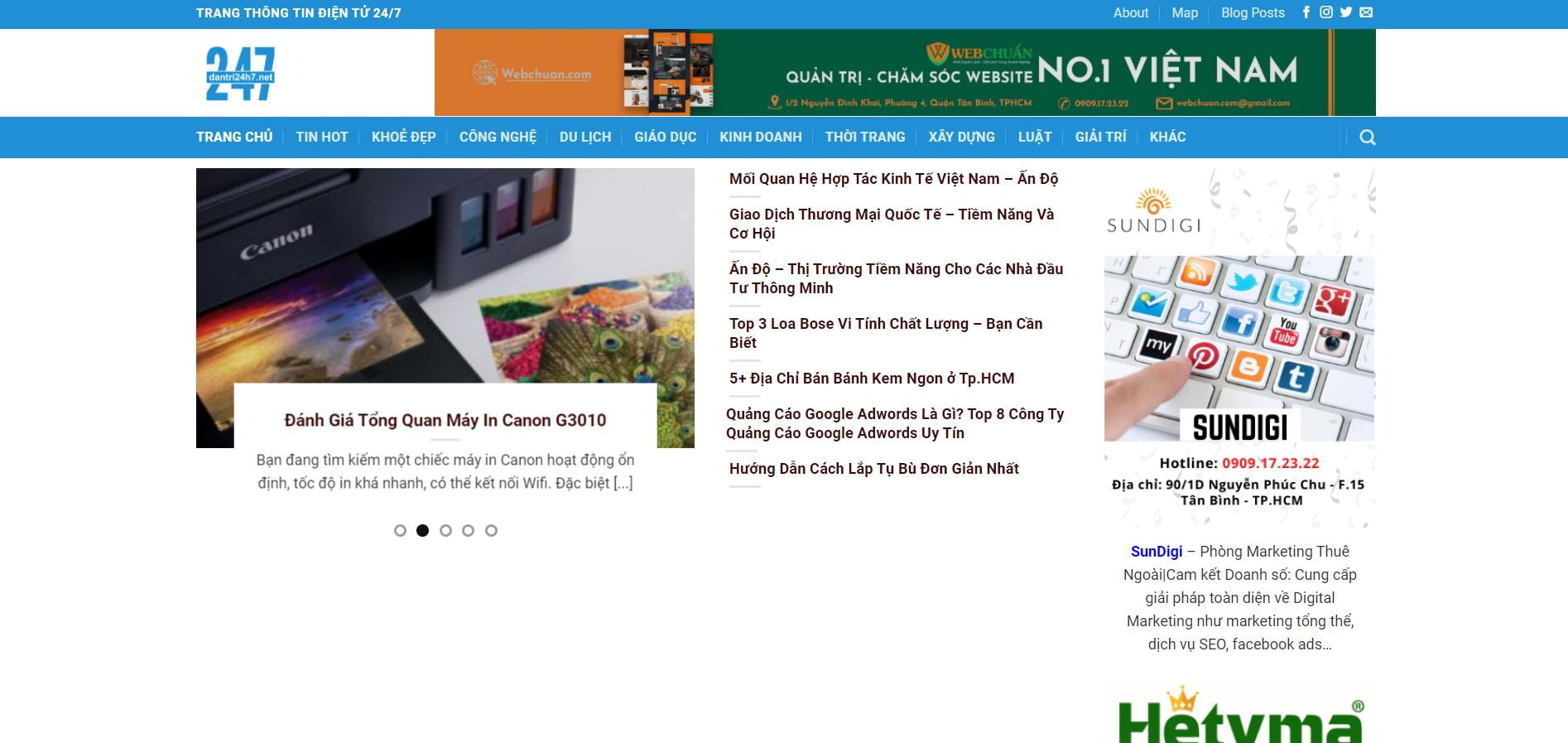 Thiết Kế  Tin Tức, Báo Điện Tử Giao Diện Đẹp Mắt