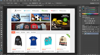thiết kế web bằng photoshop